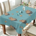 thumbnail image 1 of Yayeee Tablecloths 54" x 72" Rectangle Wrinkle Resistant Party Table Cover, Cartoon Capybaras, 1 of 8