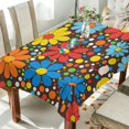 thumbnail image 1 of Yayeee Tablecloths 54" x 72" Rectangle Wrinkle Resistant Party Table Cover, Cartoon Flowers, 1 of 8
