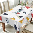 thumbnail image 1 of Yayeee Tablecloths 54" x 72" Rectangle Wrinkle Resistant Party Table Cover, Colorful Triangles, 1 of 8