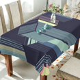 thumbnail image 1 of Yayeee Tablecloths 54" x 72" Rectangle Wrinkle Resistant Party Table Cover, Cube Stripes, 1 of 8