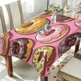 thumbnail image 1 of Yayeee Tablecloths 54" x 72" Rectangle Wrinkle Resistant Party Table Cover, Cute Doughnuts Pattern, 1 of 8