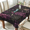 thumbnail image 1 of Yayeee Tablecloths 54" x 72" Rectangle Wrinkle Resistant Party Table Cover, Dark Purple Floral Pattern, 1 of 8