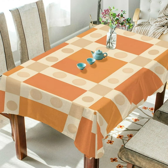 Yayeee Tablecloths 54" x 72" Rectangle Wrinkle Resistant Party Table Cover, Geometric Pattern