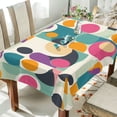 thumbnail image 1 of Yayeee Tablecloths 54" x 72" Rectangle Wrinkle Resistant Party Table Cover, Green Geometric, 1 of 8