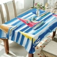 thumbnail image 1 of Yayeee Tablecloths 54" x 72" Rectangle Wrinkle Resistant Party Table Cover, Green Sailboats, 1 of 8