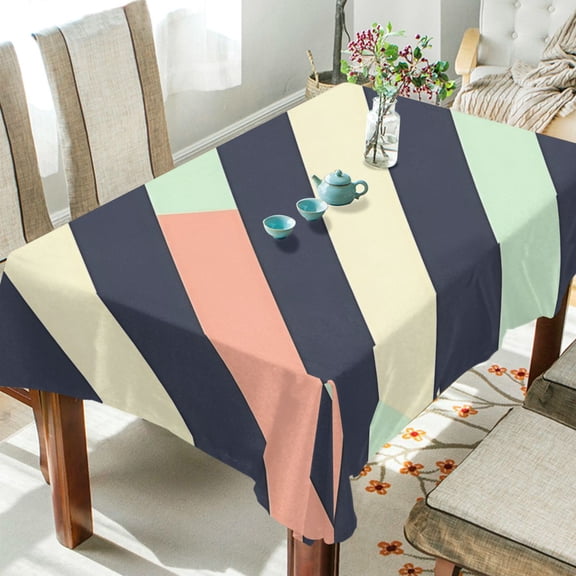 Yayeee Tablecloths 54" x 72" Rectangle Wrinkle Resistant Party Table Cover, Isometric Green