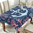 thumbnail image 1 of Yayeee Tablecloths 54" x 72" Rectangle Wrinkle Resistant Party Table Cover, Light Blue Anchor, 1 of 8