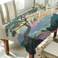 thumbnail image 1 of Yayeee Tablecloths 54" x 72" Rectangle Wrinkle Resistant Party Table Cover, Pine Tree Rainbow, 1 of 8
