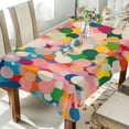 thumbnail image 1 of Yayeee Tablecloths 54" x 72" Rectangle Wrinkle Resistant Party Table Cover, Pink Colorful Circles, 1 of 8