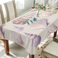 thumbnail image 1 of Yayeee Tablecloths 54" x 72" Rectangle Wrinkle Resistant Party Table Cover, Purple Watercolor Seashells, 1 of 8