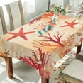 thumbnail image 1 of Yayeee Tablecloths 54" x 72" Rectangle Wrinkle Resistant Party Table Cover, Red Starfish, 1 of 8