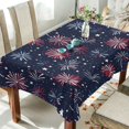 thumbnail image 1 of Yayeee Tablecloths 54" x 72" Rectangle Wrinkle Resistant Party Table Cover, Red and Blue Fireworks Pattern, 1 of 8