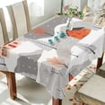 thumbnail image 1 of Yayeee Tablecloths 54" x 72" Rectangle Wrinkle Resistant Party Table Cover, Snow Cartoon Houses, 1 of 8