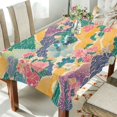 thumbnail image 1 of Yayeee Tablecloths 54" x 72" Rectangle Wrinkle Resistant Party Table Cover, Yellow Floral Wave, 1 of 8