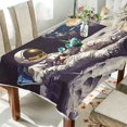 thumbnail image 1 of Yayeee Tablecloths 60" x 108" Rectangle Wrinkle Resistant Party Table Cover, Beige Astronaut, 1 of 8