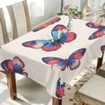 thumbnail image 1 of Yayeee Tablecloths 60" x 108" Rectangle Wrinkle Resistant Party Table Cover, Blue Butterflies, 1 of 8