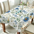 thumbnail image 1 of Yayeee Tablecloths 60" x 108" Rectangle Wrinkle Resistant Party Table Cover, Blue Floral, 1 of 8