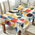 thumbnail image 1 of Yayeee Tablecloths 60" x 108" Rectangle Wrinkle Resistant Party Table Cover, Blue Geometric, 1 of 8