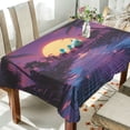 thumbnail image 1 of Yayeee Tablecloths 60" x 108" Rectangle Wrinkle Resistant Party Table Cover, Blue Neon Road, 1 of 8