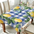 thumbnail image 1 of Yayeee Tablecloths 60" x 108" Rectangle Wrinkle Resistant Party Table Cover, Blue Plaid Lemon, 1 of 8
