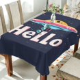 thumbnail image 1 of Yayeee Tablecloths 60" x 108" Rectangle Wrinkle Resistant Party Table Cover, Colorful UFO, 1 of 8