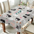 thumbnail image 1 of Yayeee Tablecloths 60" x 108" Rectangle Wrinkle Resistant Party Table Cover, Gray Cartoon Pattern, 1 of 8