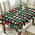 thumbnail image 1 of Yayeee Tablecloths 60" x 108" Rectangle Wrinkle Resistant Party Table Cover, Green Block Pattern, 1 of 8