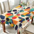 thumbnail image 1 of Yayeee Tablecloths 60" x 108" Rectangle Wrinkle Resistant Party Table Cover, Green Geometric, 1 of 8
