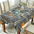 thumbnail image 1 of Yayeee Tablecloths 60" x 108" Rectangle Wrinkle Resistant Party Table Cover, Halloween Dancing Skeleton, 1 of 8