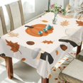 thumbnail image 1 of Yayeee Tablecloths 60" x 108" Rectangle Wrinkle Resistant Party Table Cover, Hand Drawn Pumpkin, 1 of 8