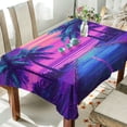 thumbnail image 1 of Yayeee Tablecloths 60" x 108" Rectangle Wrinkle Resistant Party Table Cover, Purple Digital Art, 1 of 8