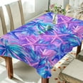 thumbnail image 1 of Yayeee Tablecloths 60" x 108" Rectangle Wrinkle Resistant Party Table Cover, Purple Starfish Pattern, 1 of 8