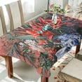 thumbnail image 1 of Yayeee Tablecloths 60" x 108" Rectangle Wrinkle Resistant Party Table Cover, Red Vibrant Flowers, 1 of 8
