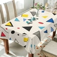 thumbnail image 1 of Yayeee Tablecloths 60" x 108" Rectangle Wrinkle Resistant Party Table Cover, Retro Triangles, 1 of 8