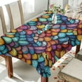 thumbnail image 1 of Yayeee Tablecloths 60" x 108" Rectangle Wrinkle Resistant Party Table Cover, Vibrant Dragon Scales Pattern, 1 of 8