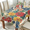 thumbnail image 1 of Yayeee Tablecloths 60" x 108" Rectangle Wrinkle Resistant Party Table Cover, Vibrant Flowers Pattern, 1 of 8