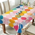 thumbnail image 1 of Yayeee Tablecloths 60" x 108" Rectangle Wrinkle Resistant Party Table Cover, Yellow Circles, 1 of 8