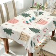 thumbnail image 1 of Yayeee Tablecloths 60" x 120" Rectangle Wrinkle Resistant Party Table Cover, Beige Christmas Cups, 1 of 8