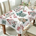 thumbnail image 1 of Yayeee Tablecloths 60" x 120" Rectangle Wrinkle Resistant Party Table Cover, Beige Nordic Christmas House, 1 of 8