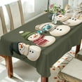 thumbnail image 1 of Yayeee Tablecloths 60" x 120" Rectangle Wrinkle Resistant Party Table Cover, Beige Snowmen, 1 of 8
