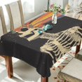 thumbnail image 1 of Yayeee Tablecloths 60" x 120" Rectangle Wrinkle Resistant Party Table Cover, Black Skeleton, 1 of 8