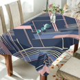 thumbnail image 1 of Yayeee Tablecloths 60" x 120" Rectangle Wrinkle Resistant Party Table Cover, Black Stripes, 1 of 8