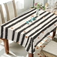 thumbnail image 1 of Yayeee Tablecloths 60" x 120" Rectangle Wrinkle Resistant Party Table Cover, Black Stripes, 1 of 8