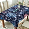 thumbnail image 1 of Yayeee Tablecloths 60" x 120" Rectangle Wrinkle Resistant Party Table Cover, Blue Fireworks Pattern, 1 of 8