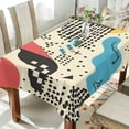 thumbnail image 1 of Yayeee Tablecloths 60" x 120" Rectangle Wrinkle Resistant Party Table Cover, Blue Retro Print, 1 of 8