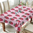 thumbnail image 1 of Yayeee Tablecloths 60" x 120" Rectangle Wrinkle Resistant Party Table Cover, Cartoon Strawberry, 1 of 8