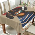 thumbnail image 1 of Yayeee Tablecloths 60" x 120" Rectangle Wrinkle Resistant Party Table Cover, Dog Artist, 1 of 8