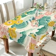 thumbnail image 1 of Yayeee Tablecloths 60" x 120" Rectangle Wrinkle Resistant Party Table Cover, Floral Wave, 1 of 8