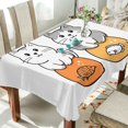thumbnail image 1 of Yayeee Tablecloths 60" x 120" Rectangle Wrinkle Resistant Party Table Cover, Gray Cute Cat, 1 of 8