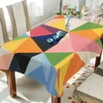 thumbnail image 1 of Yayeee Tablecloths 60" x 120" Rectangle Wrinkle Resistant Party Table Cover, Minimalist Triangles, 1 of 8